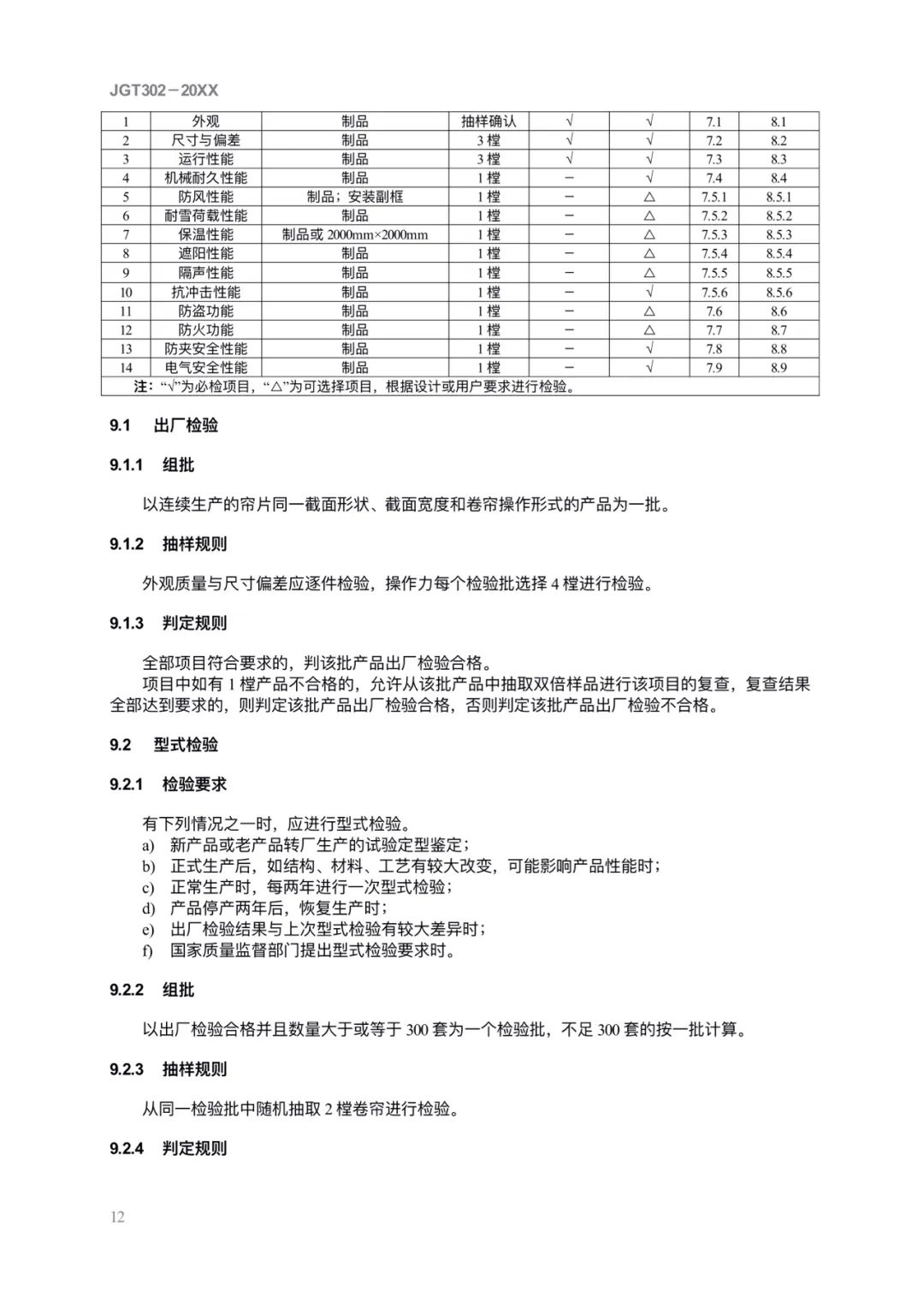 JG/T302-2022 《卷簾門窗》建筑工業行業產品標準