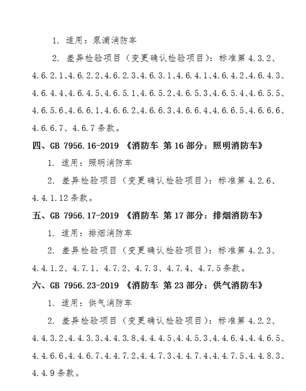 關(guān)于消防車產(chǎn)品認(rèn)證實施規(guī)則修訂及部分產(chǎn)品執(zhí)行新標(biāo)準(zhǔn)有關(guān)要求的通知